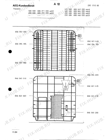 Взрыв-схема посудомоечной машины Aeg ELECTRONIC 470 UGA - Схема узла Section11